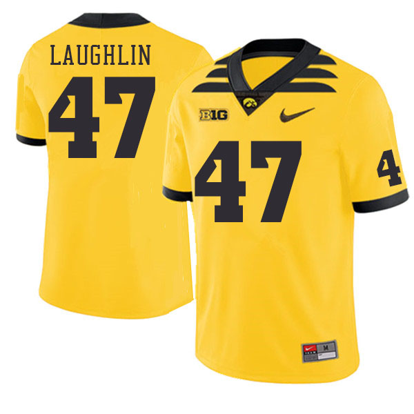 Men #47 Jack Laughlin Iowa Hawkeyes College Football Jerseys Stitched Sale-Gold